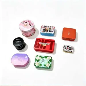 Christmas Metal Gift Tin Box Custom Printed Packaging Container for Cookies, Candy, Tea, and Coffee