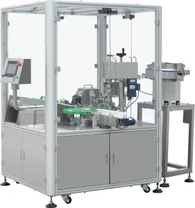 Chuck-Type Gel Capping Machine for 500 ml Beverage Vials and Glass Cosmetic Bottles