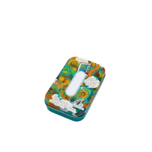 Clamshell Rectangular Tinplate Box for Jewelry Accessories, Chocolate and Food Storage