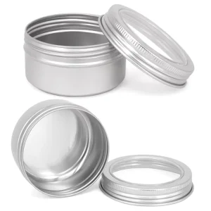 Clear Window Aluminum Cans and Custom Metal Tins for Lipstick, Cream, and Samples