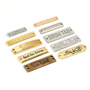 Clothing Metal Sign Custom Logo Electroforming Corrosion Nameplate Zinc Alloy Accessories Die-Casting Logo Luggage Label
