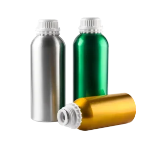 Collection of Tamper Evident Aluminum Metal Bottles Empty 50ml 100ml 120ml 150ml 250ml 500ml 800ml Essential Aroma Oils