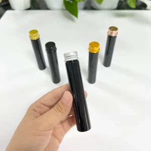 Collector Storage Tube with Gold Metal Cap