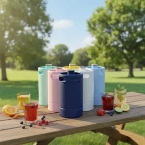 Colorful 2L Portable Double-Wall Vacuum-Insulated Mini Keg