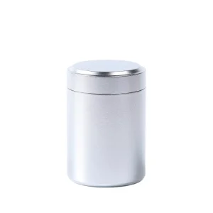 Colorful Cylinder Food Grade Aluminum Alloy Tin Can with Screw Lid for Tea and Coffee