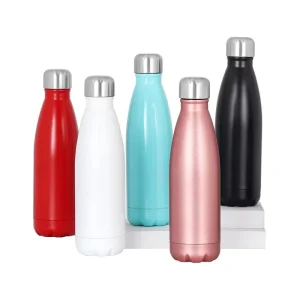 Colorful Insulated Metal Hot Water Bottle for Travel and Camping Small-Mouth Steel Bottle