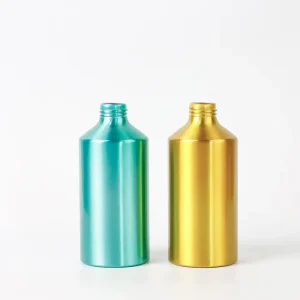 Colorful Metal Finish Empty Aluminum Spray Bottle for Cosmetic Use