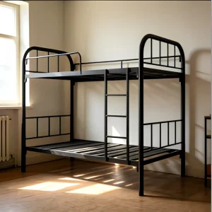 Comercial Grade Metal Bunk Bed Frame ODM OEM Customized Iron Double Bed Frame Ideal for for Hotel Airbnb Property