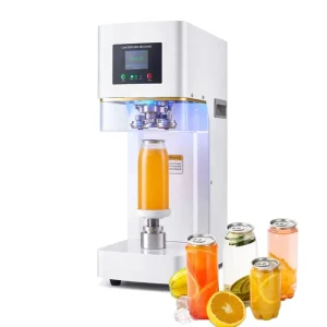 Commercial Automatic Electric Heat Seal Capping Machine for PET 330ml 500ml 650ml Beverage Cans