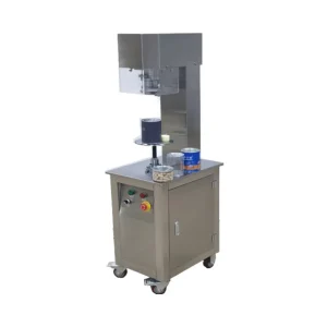 Commercial Electric Semi Automatic Can Sealing Machine for Beverages Chemicals Vacuum Airtight Sealer for Food Cans Jars Bottles
