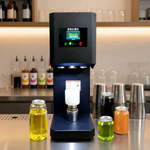 Commercial Fully Automatic Can Sealing Machine for Beverages, Coffee, Nuts, Candy, and Biscuits; Plastic Bottle Sealing Machine