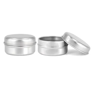 Compact Sealed Aluminum Metal Tin Jars for Lip Balm and Ointment Empty Cosmetic Tin Can Boxes