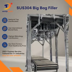 Complete After sales Service FIBC Filling Super Sack Bag 1 Ton 2 Ton Gross Weight Bulk Bag Packing Machine for Fertilizer Feed