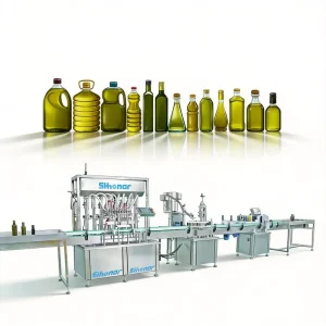 Complete Edible Oil and Beverage Filling Line with PLC-Controlled Automatic Filling and Capping Machine