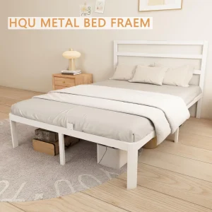 Complete Metal Bed Frame Set Double Iron Bed For Home Furniture