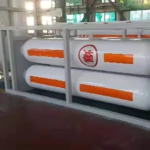 Compressed Natural Gas Cylinders 10 m3 500 kg Oxygen Gas Large Volume Seamless Steel Cylinder