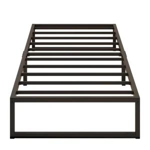 Contemporary Expandable Queen Bed Frame Single or Double Extension Iron Metal for Home Hotel or Industrial Settings
