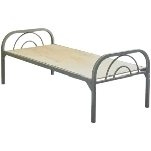 Contemporary Steel Bed Frame Single Double or Queen Size Affordable Iron Construction for Home Apartment Worker Dorm or Bedroom