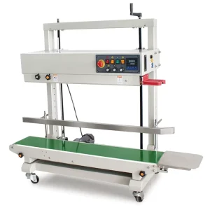 Continuous Band Sealer Automatic Stand up Kraft Pouch Sealing Machine