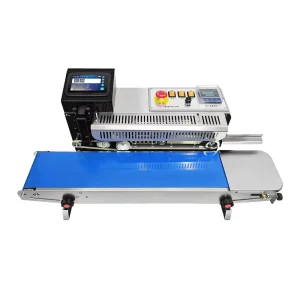 Continuous Band Sealer with Inkjet Printing for Plastic and Aluminum Foil Bags