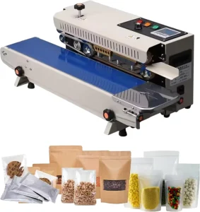 Continuous Electric Semi-Automatic Table Type Heat Sealer for Plastic Pouches and Bags