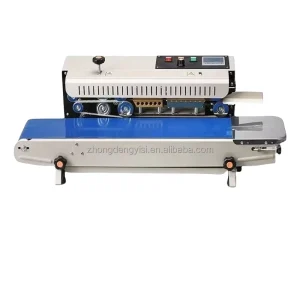 Continuous Film Sealing Machine for Kraft Paper and Plastic Bags Impulse Heat Sealing Machine