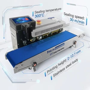 Continuous Heat Sealing Machine with Digital Inkjet Printer for Tea Bag Packaging