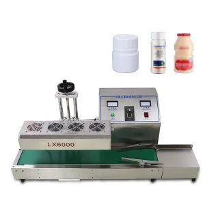 Continuous Induction Bottle Sealing Machine for Plastic Round Bottles and Aluminum Seals