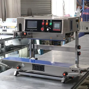 Continuous Vertical Heat-Sealing and Coding Machine