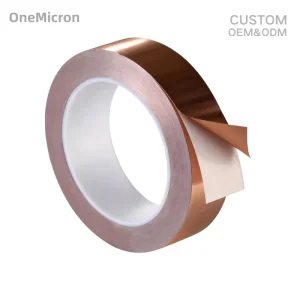Copper Foil Tape 0.06mm 24mm Conductive Adhesive EMI Shielding Strong Adhesion for Metal Chassis Grounding