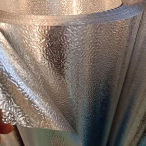 Corrosion-Resistant Orange Peel Pattern Embossed Aluminum Foil Roll for Pipe Insulation and Refrigeration