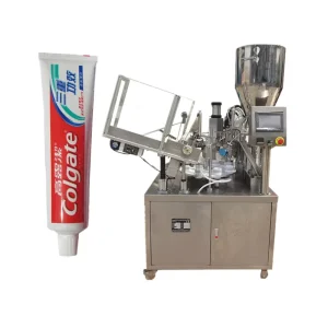Cosmetics Tube Filling Sealing Machine PLC Touch Screen Gear Soft Tubes Toothpaste Packaging Machine for Lotion Cream