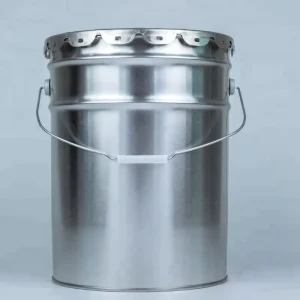 Custom 18L 20L 25L Conical Tinplate Paint Steel Buckets with Flower Lid 5 Gallon Empty Metal Paint Can China Factory