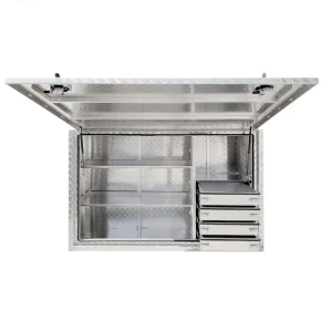 Custom 1900 x 600 x 1200mm Aluminum Tool Boxes for Trucks