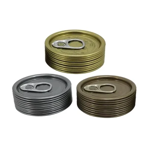 Custom 202 Tinplate Coated Durable Easy Open Round Lids for Wine Bottles and Canning Cans