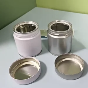 Custom 30g 40g 50g 60g Matcha Powder Food Grade Candy Small Metal Tin Packaging Air Tight Seal Container Cans