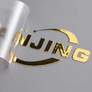 Custom 3D Metallic Transfer Logo Sticker Gold and Silver Nickel Embossed Packaging Label Metal Printing Sticker
