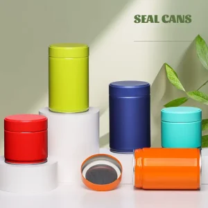 Custom 73*73mm & 120mm Empty Metal Tin Food Grade Tea Tin Can with Double Lid Tin Can Packaging for Tea