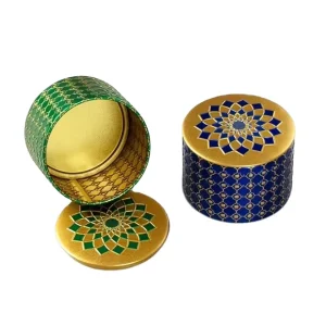 Custom 8oz Portable Tinplate Can 85*65mm Glossy Empty Jar Screw Cap Food Wedding Candy Snack Tea Candle Jewelry Storage