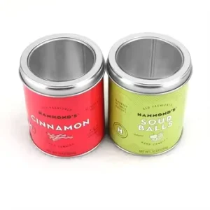 Custom Airtight Tea Containers Empty Metal Round Custom Tin Can for Tea