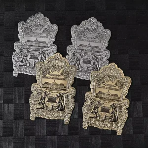 Custom Aluminum Die-cast Wine Labels Vintage Creative Plaques High-end Wine-textured Trademarks Made-to-order Metal Tags
