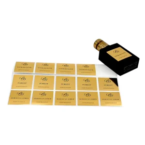 Custom Aluminum Logo Embossed or Engraved Metal Perfume Labels