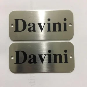 Custom Aluminum Nameplates Metal Logos Screen Printing Laser Marking Corrosion Resistant Agriculture Use Custom Model Signboards