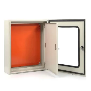 Custom Aluminum and Stainless Steel Sheet Metal Electrical Enclosure Box with Bending, Welding, and Power Distribution Fabrication
