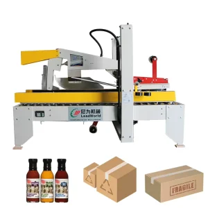 Custom Automatic High Speed Snack & Beverage Carton Sealing Machine for Cans Bags Cases Foil Barrels in Small Business
