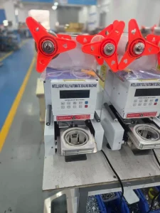 Custom Automatic Small Sealing Machine for One Plastic or Paper Cup Tray