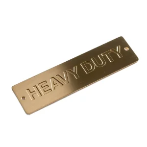 Custom Brass Heavy Duty Nameplates Engraved Metal Tags with Mounting Holes
