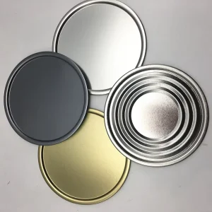 Custom Can Bottom End Metal Lid Factory Price Food Grade Round Tinplate Bottom for Paper Can Packaging Bulk