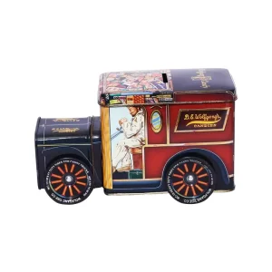 Custom Car Shape Food Grade Tinplate Candy Tin Can with Lid Custom Color Printed