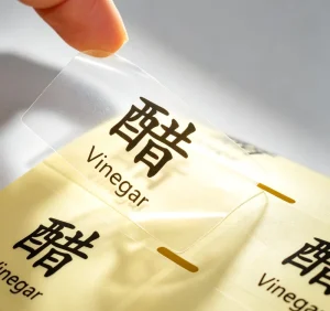 Custom Clear Transparent Self-Adhesive Stickers Waterproof Die-Cut Vinyl Labels for Product Branding and Packaging